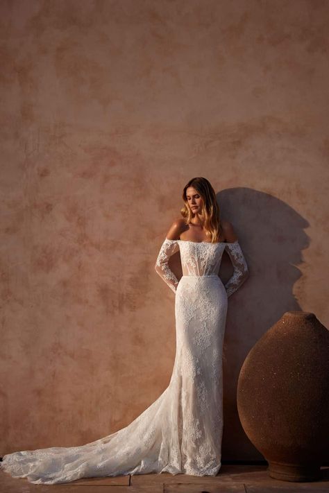 Milla Nova | Clemence Wedding Dress | Bridal Reflections Milla Nova Wedding Dress, Wedding Dress Milla Nova, Chantilly Dress, Milla Nova Wedding Dresses, Weddding Dress, Bridal Reflections, Mermaid Wedding Gown, Milla Nova, Wedding Vision