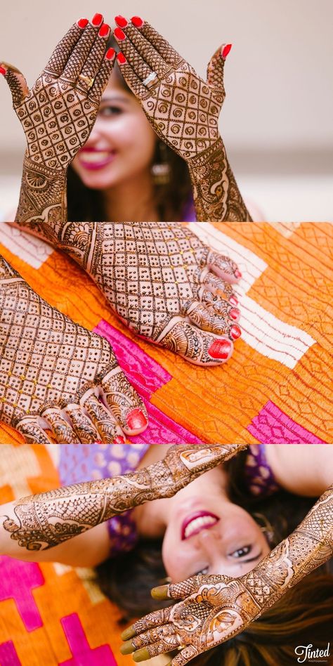 mehendi Mehendi Photography Bridal, Mehendi Photography, Pose Pengantin, Pose Prewedding, Indian Wedding Poses, Bride Photos Poses, Bridal Mehendi Designs Hands, Mehndi Ceremony, Indian Wedding Photography Couples