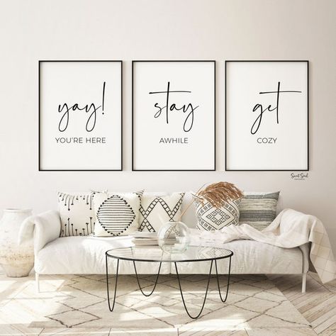 Check out this item in my Etsy shop https://www.etsy.com/in-en/listing/1217919025/yay-youre-here-stay-awhile-get-cozy Above Bed Signs, Guest Room Wall Decor, Cozy Guest Room, Wall Decor Above Bed, Cozy Guest Rooms, Posters On Wall Bedroom, Decor Above Bed, Heart Poster, Guest Room Decor