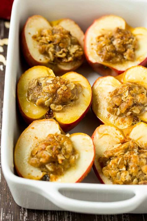 Baked Apples Recipe {Dairy-free breakfast} | Healthy Fitness Meals Dairy Free Apple Recipes, Vegan Panang Curry, Alexandras Kitchen, Veggie Frittata Recipes, Broccoli Cauliflower Recipes, Baked Apples Recipe, Healthy Meals Ideas, Veggie Frittata, Baked Apple Recipes