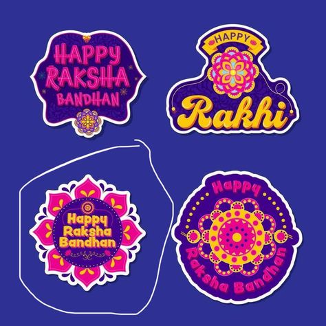 Happy Rakhi Stickers, Rakhi Stickers, Happy Rakhi, Happy Raksha Bandhan, Classroom Birthday, Happy Rakshabandhan, Raksha Bandhan, Blue Background, Blue Backgrounds