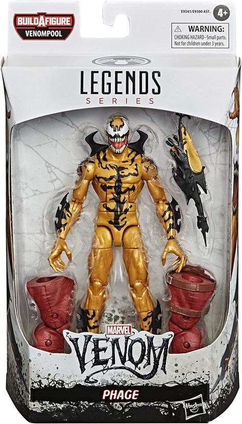 Amazon.com: Marvel Hasbro Legends Series Venom 6-inch Collectible Action Figure Toy Phage, Premium Design and 1 Accessory : Toys & Games Phage Symbiote, Venom Toys, Venom Figure, Retro Games Wallpaper, Spiderman Invitation, Venom Spiderman, Marvel Figure, Comic Villains, Marvel Venom