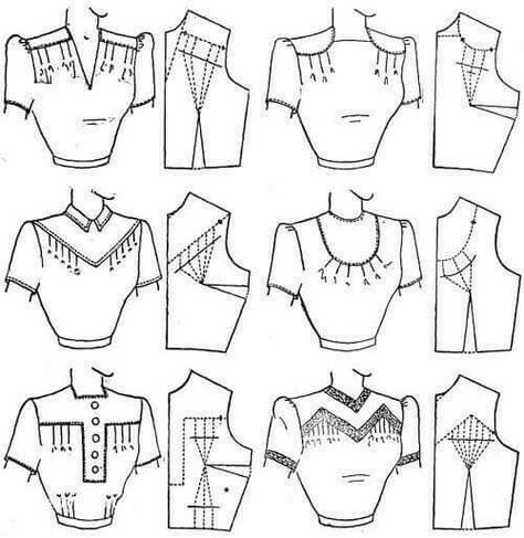 Modern Pattern Design, Patron Vintage, Vintage Pattern Design, Design Websites, Pattern Drafting, Clothes Sewing Patterns, Fashion Sewing Pattern, Blouse Diy, Sewing Pattern Design