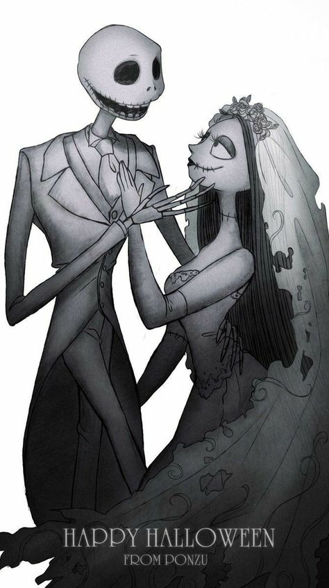 Sally X Jack, Nightmare Before Christmas Pictures, Day Of The Dead Artwork, Sally And Jack, Jack Y Sally, Nightmare Before Christmas Drawings, Simply Meant To Be, Tim Burton Characters, Nightmare Before Christmas Wallpaper