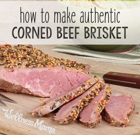 Avoid the chemicals this year by brining your own corned beef brisket with all natural herbs and spices. It's simple to make and so delicious! Beef Brisket Recipe, Homemade Corned Beef, Corn Beef, Brisket Recipe, Beef Brisket Recipes, Corned Beef Brisket, Corned Beef Recipes, Bangers And Mash, Wellness Mama