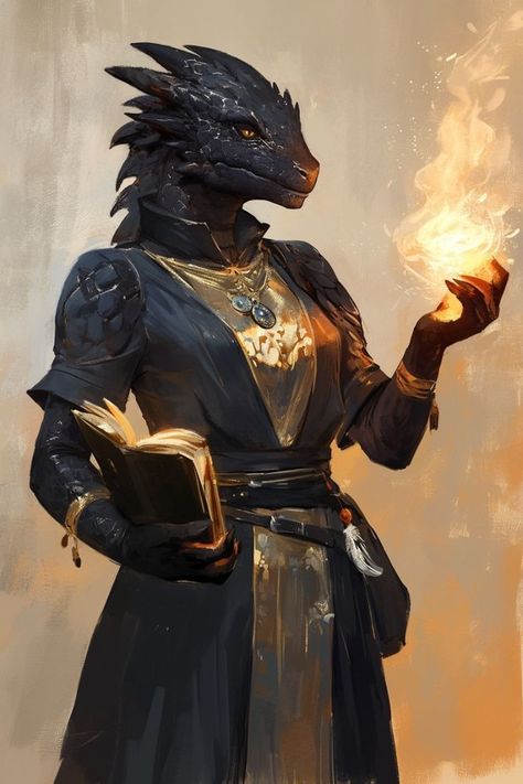 Dragonborn Wizard Dnd, Dragonborn Dnd Character Design, Dnd Character Design Wizard, Damphir Dnd, Lizardfolk Wizard, Dnd Dragonborn Character Design, Dragonborn Dnd Art, Dragonborn Dnd Female, Female Lizardfolk