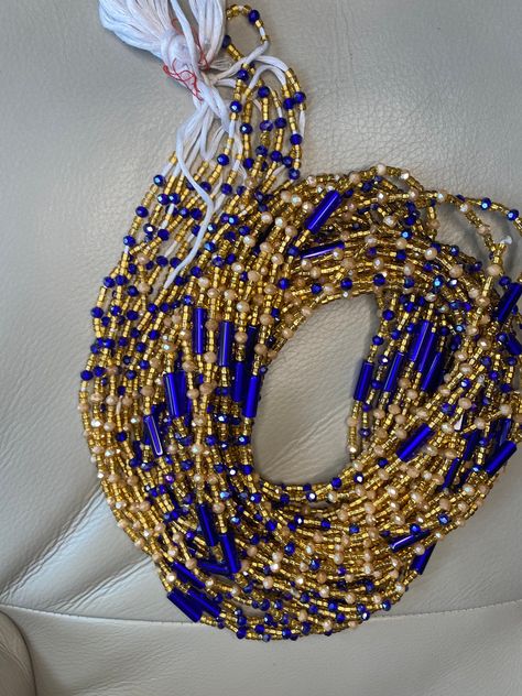 Waist Beads Ideas, Red Waist Beads, Blue Waist Beads, Gold Waist Beads, Anklet Ideas, Crystal Waist Beads, Seed Bead Bracelets Diy, Waist Beads African, African Waist Beads