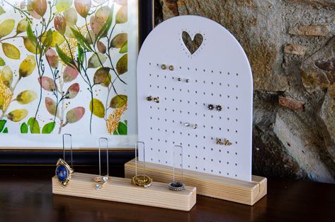 Excited to share the latest addition to my #etsy shop: The Ultimate woman gift set | Valentines jewelry organizer gift | Acrylic earring holder | Jewelry set organizers | Ring organizer https://etsy.me/3ZbJFuO #anniversary #valentinesday #stand #organize #girl #gift #w Acrylic Earring Holder, Stud Earring Holder, Stud Earrings Holder, Earring Displays, Ring Organizer, Laser Cut Wood Crafts, Acrylic Ring, Acrylic Earring, Organization Gifts