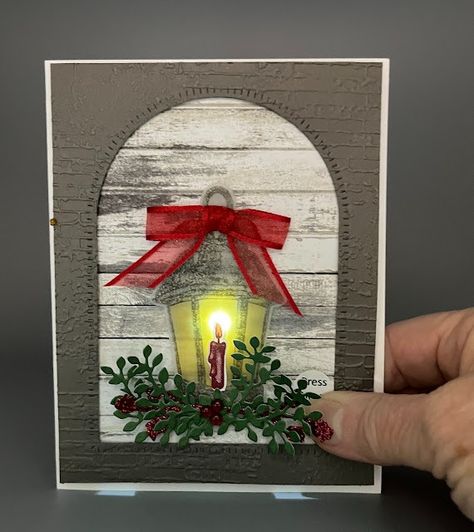 Robbie Susan's Cards and Crafts: In-Person Card Classes Coming Up with Extra Special Christmas Cards Legendary Ride, Sky Lantern, Christmas Tree Box, Xmas Card Ideas, Lamp Candle, Christmas Cards Ideas, Unique Christmas Cards, Tree Box, Lighting The Way