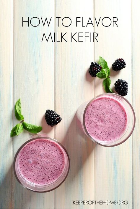 Kefir Flavors, Milk Kefir Recipes, Kefir Drink, Resep Vegan, Kefir Benefits, Thm Drinks, Fermented Dairy, Kefir Yogurt, Kefir Recipes