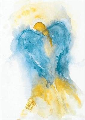 Christmas Angel Watercolor, Watercolor Angels Watercolour, Watercolor Angel Painting, Angle Watercolor, Angel Watercolor Paintings, Watercolour Angel, Watercolor Angel Wings, Angels Watercolor, Watercolor Angels