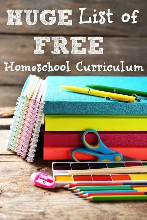 Homeschooling your kids doesn't have to break your budget. Check out this HUGE list of places to find FREE homeschool curriculum! Free Homeschool Curriculum, Homeschool Freebies, Homeschool Education, Homeschooling Resources, Frugal Living Ideas, Homeschool Life, Homeschool Help, Homeschool Planning, Learning At Home