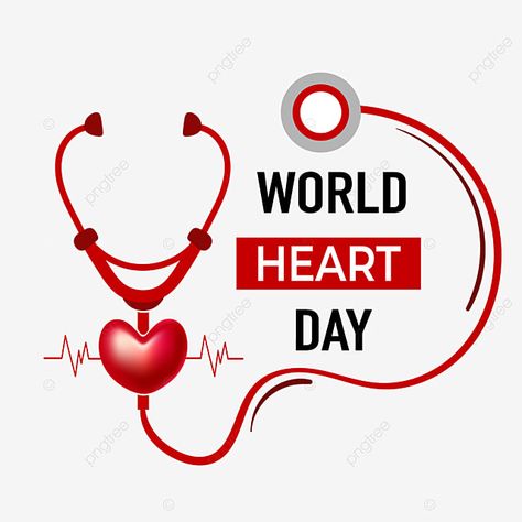 Heart Day Poster, Hospital Symbol, Heart With Stethoscope, Blood Donation Day, Doctor Vector, Valentine Vector, Science Design, World Heart Day, Heart Vector