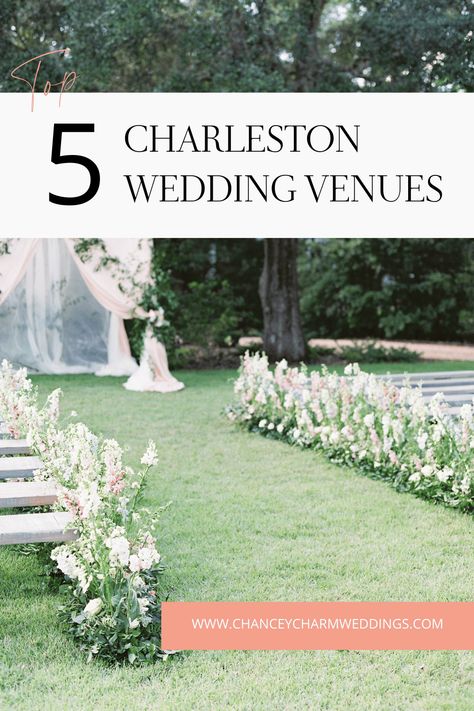 If sweeping mountain views and perfect golden hour wedding pictures are what you have always dreamed of for your wedding day, then one of these Charleston wedding venues will make your heart swoon. All are in or have views of the Blue Ridge Mountains, and each of them features the countryside as part of the venue. Check out the top 5 Charleston Wedding Venues! Small Destination Wedding Ideas, Sc Wedding Venues, Small Destination Wedding, Wedding Planning Printables, Golden Hour Wedding, Charleston Wedding Venues, Charleston Sc Wedding, Ceremony Chairs, Wedding Activities