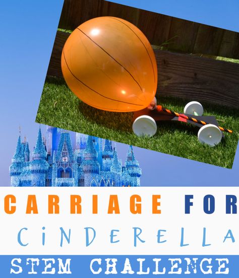 Carriage for Cinderella - STEM Challenge Fairy Tale Science Experiments, Fairy Tale Games, Fairy Tale Stem Activities, Cinderella Crafts, Fairy Tale Stem, Kids Science Experiments, Fairy Tale Activities, Disney Activities, Summer Stem