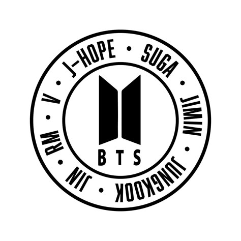 Army Symbol, Bts Logo, Bts Shirt, Kpop Tshirt, Bts Army Logo, Motivational Svg, Jungkook V, Sticker Template, Bts Merch