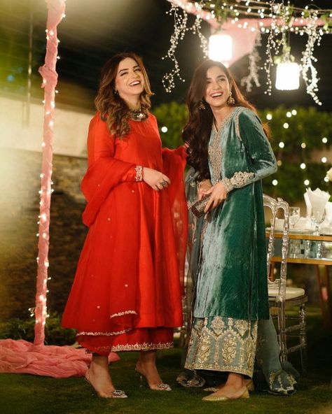 Red Suit Design, Suit Design Pakistani, Women Outfit Ideas, Asian Wedding Dress Pakistani, Wanderlust Fashion, Stylish Kurtis Design, Pakistani Formal Dresses, Indian Outfits Lehenga, Maya Ali