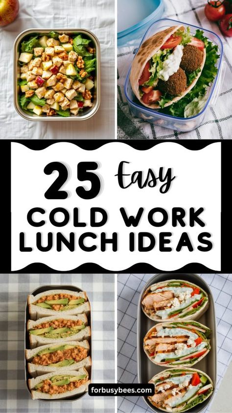 cold work lunch ideas Easy Healthy Lunches To Pack, Whole Food Cold Lunches, Meal Prep Ideas Cold Lunch, Easy Lunch To Pack For Work, Packable Lunch Ideas For Adults, Easy Work Lunch Ideas Make Ahead, Easy Healthy Meal Prep Lunch Cold, Cold Food Recipes Lunch Boxes, Easy Work Lunches Make Ahead Cold