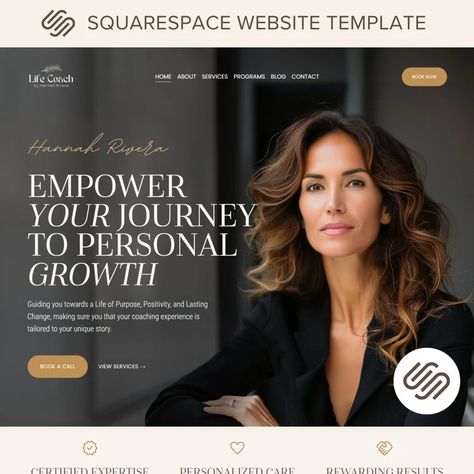 Squarespace Template Coaching Squarespace Website Template Life Coach Sales Page Template Squarespace Coaches Blog Square Space Template 71 - Etsy Space Template, Square Space, Sales Page Template, Coaching Website, Squarespace Template, Coach Website, Squarespace Website Templates, Wix Templates, One Page Website