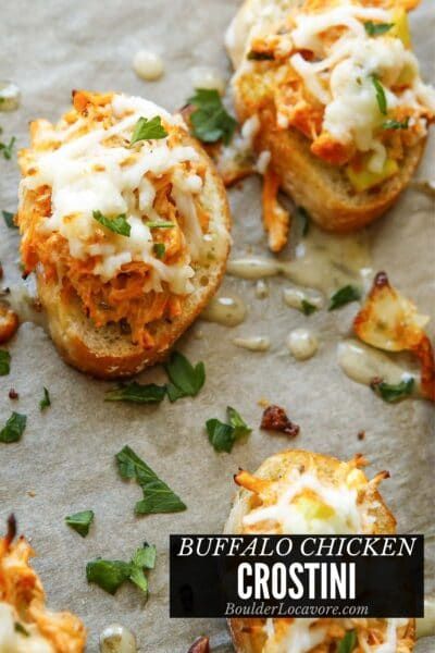 Chicken Crostini, Baguette Appetizer, Instant Pot Buffalo Chicken, Buffalo Chicken Bites, Homemade Garlic Butter, Baguette Recipe, Crostini Recipes, Bruschetta Chicken, Healthy Vegetable Recipes