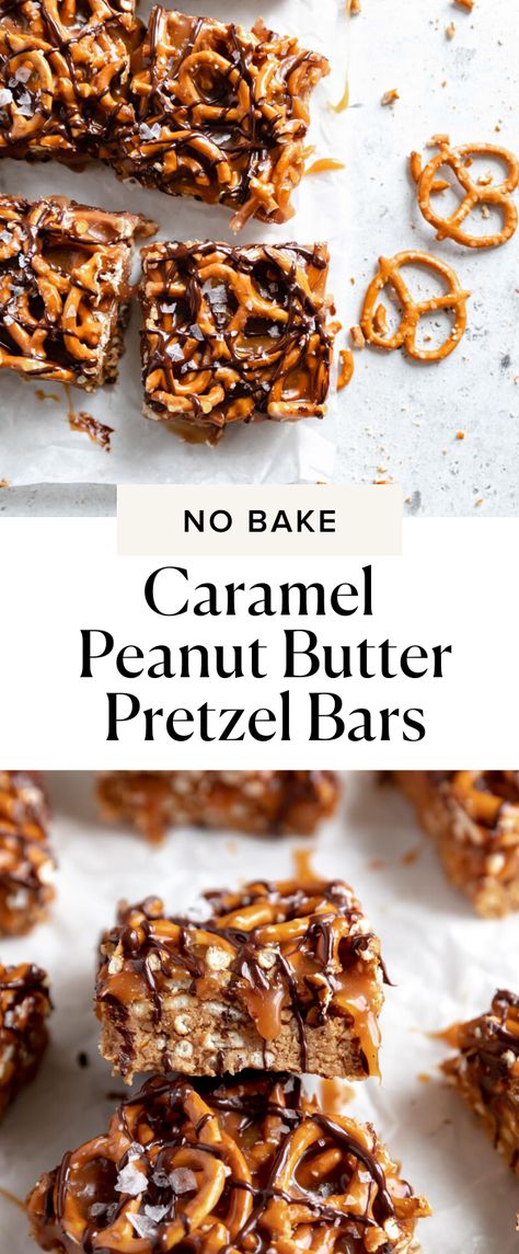 Salty Sweet Cookies, Candy Bar Pretzel Cookies, No Bake Caramel Pretzel Bars, Pretzel Peanut Butter Bars, Chocolate Caramel Pretzel Bars, Chocolate Pretzel Carmel Bark, Chocolate Caramel Pretzel Bars Bark Recipe, Salted Caramel Chocolate Pretzel Bark, Kiddie Treats