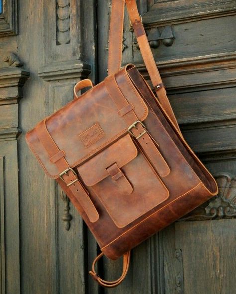 Simple Leather Backpack, Leather Backpack Pattern, Leather Agenda, Vintage Leather Messenger Bag, Brown Backpack, Handmade Backpack, Vintage Leather Backpack, Handmade Leather Backpack, Leather Messenger Bag Men