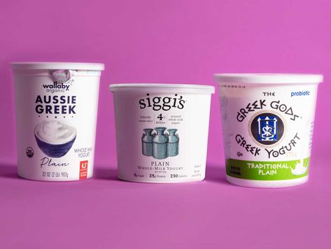 We tested nine popular brands of Greek yogurt and found three winners that stood out from the rest. Greek Gods Yogurt, Best Greek Yogurt, Strawberry Popsicles, Chobani Greek Yogurt, Yogurt Pops, Yogurt Popsicles, Greek Yogurt Brands, Fruit Yogurt, Organic Milk