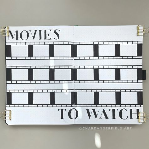 How To Create A Movie Tracker Spread For Your Bullet Journal – Archer and Olive Movie Bullet Journal Page, Tv Shows Bullet Journal, Movie Tracker Bullet Journal, Bullet Journal Movies To Watch, Movie Bullet Journal, Trackers Ideas, Learning Tagalog, Bullet Journal Layout Templates, Archer And Olive