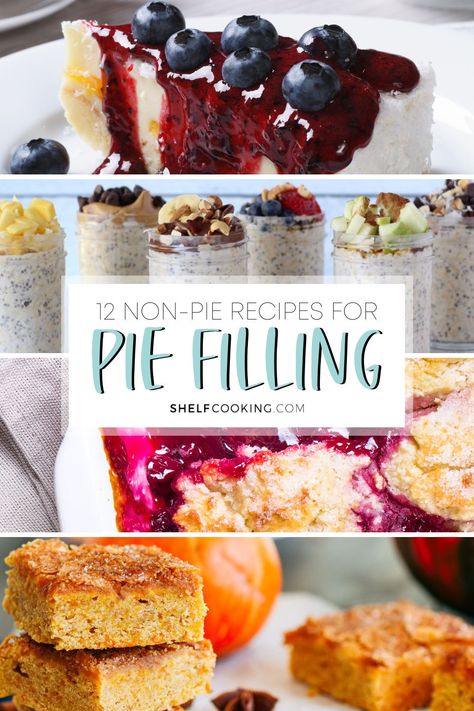 Grab your pie filling and get to work in the kitchen with these 12 recipes using pie filling that AREN'T pies! These are some great ways to use those last random bits of pie filling that you don't want to throw away. Easy Pie Filling Desserts, What To Do With Pie Filling, Leftover Pie Filling Recipes, Canned Pie Filling Desserts, Recipes Using Canned Pie Filling, Recipes Using Pie Filling, Pie Filling Recipes Desserts, Leftover Pie Filling, Pie Filling Uses