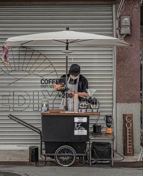 Coffee Stall Ideas, Coffee Mobile Cart, Food Trailer Design, Coffee Cart Ideas, Food Setup, Food Truck Ideas, Mobile Coffee Cart, Coffee Food Truck, Food Stall Design