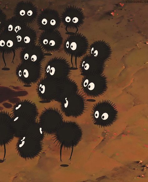 Dance Party! Soot Sprites, Japanese Film, Studio Ghibli Movies, Studio Ghibli Art, Ghibli Movies, Ghibli Art, Hayao Miyazaki, Jolie Photo, Dance Party