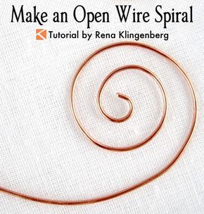 Rena Klingenberg, Wire Spiral, Wire Tutorials, Bijoux Fil Aluminium, Wire Jewelry Tutorial, Diy Wire Jewelry, Micro Macramé, Wire Work Jewelry, Jewelry Techniques