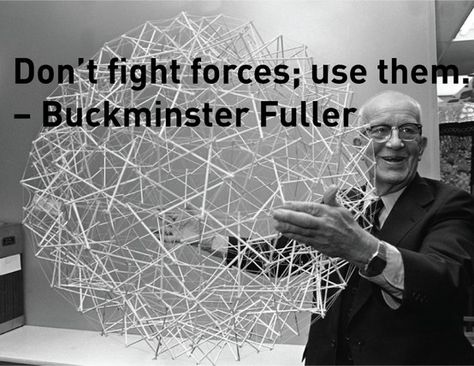 Don’t fight forces; use them. – Buckminster Fuller Richard Buckminster Fuller, Robert Mallet Stevens, Alexander Technique, Buckminster Fuller, Genius Loci, Famous Personalities, Walter Gropius, Famous Architects, Geodesic Dome