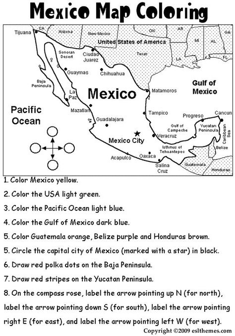 Mexico Coloring Activities Mexico Geography, Mexico For Kids, Big School, Geography Worksheets, Map Worksheets, 6th Grade Social Studies, Mexico Map, Mexico History, Homeschool Geography