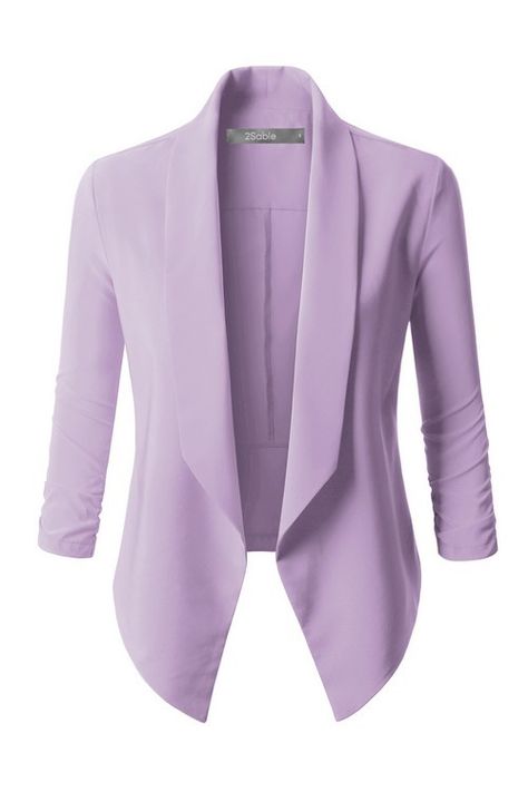 Lavender Blazer Lavender Blazer Outfit, Lilac Blazer Outfit, Lavender Blazer, Shirt Jacket Outfit, Official Outfits, Blazer Outfit Ideas, Lilac Blazer, Neon Prom Dresses, Lavender Shirt