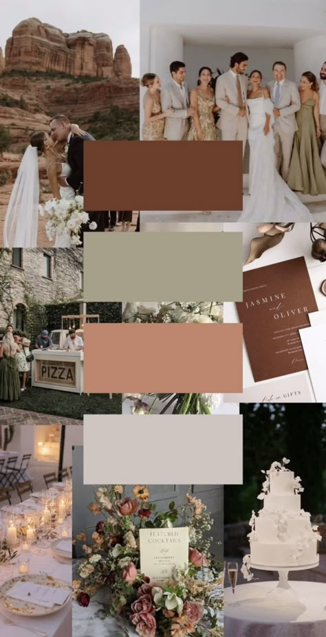 Gold Theme Wedding Color Schemes, Antique Wedding Theme, August Wedding Colors, Color Pallet Ideas, Elegant Wedding Colors, Wedding Color Schemes Summer, Wedding Color Themes, Earth Tone Wedding, Spring Wedding Color Palette