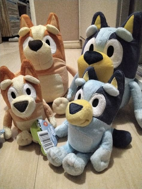 Bluey and Bingo plushies Bluey Stuffed Animal, Bluey Plushies, Bluey Merch, Bluey Plush, Magic Places Fantasy Dreams, Bluey Stuff, Bingo Funny, Toys Land, Bluey Bingo