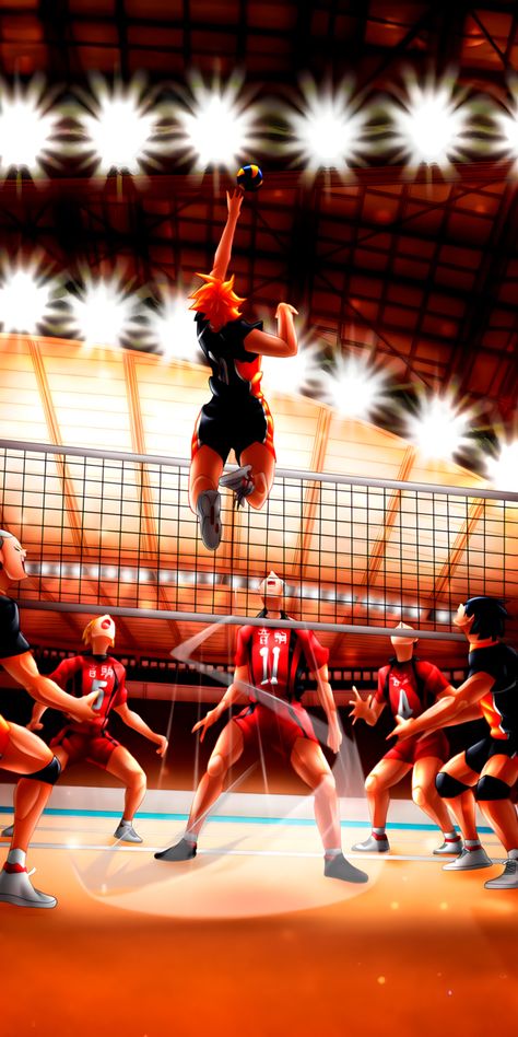 Volleyball Drawing, Volleyball Images, Volleyball Wallpaper, Anime Lock Screen Wallpapers, Hinata Shoyo, Volleyball Pictures, Volleyball Anime, Haikyuu Kageyama, Haikyuu Karasuno