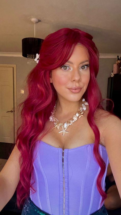 Ariel fancy dress ideas Ariel Womens Costume, Ariel Modern Outfit, Ariel Diy Costume, Ariel Halloween Costume Women, Halloween Costumes Ariel, Ariel Costume Women, Ariel Fancy Dress, Ariel Costume Diy, Halloween Costumes Redhead