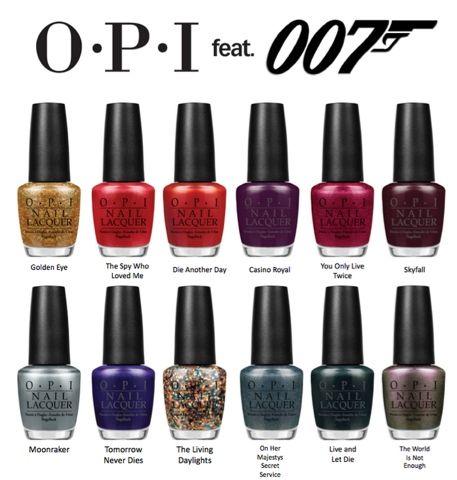 OPI Skyfall Collection ♥ 007 Fever | KELLiLASH James Bond Skyfall, Opi Collections, Opi Colors, Golden Eyes, Opi Nail Polish, Casino Royale, Casino Night, Skyfall, Nail Polish Collection