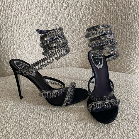 Wedding Heels Black Women, Shoes Heels Stilettos, Luxury Heels, Dr Shoes, Cute Shoes Heels, Shoes Heels Classy, Elegant Sandals, Prom Heels, Black Jewel