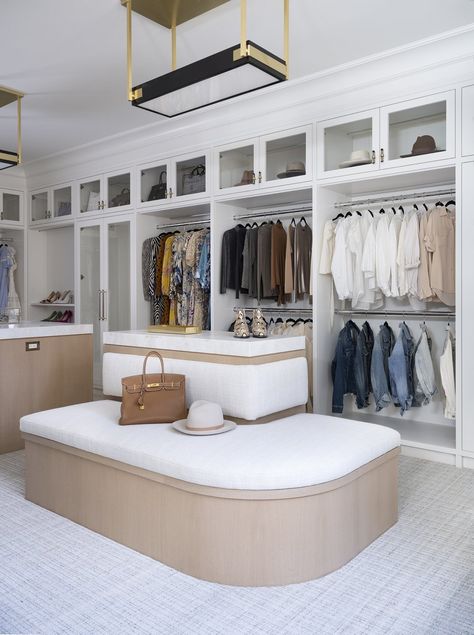 Weston Primary Suite — Nicole Hirsch Interiors Closet Island, White Closet, Dream Closet Design, Beautiful Closets, Closet Organizing Systems, California Closets, Closet Organization Diy, Closet Room, Diy Closet