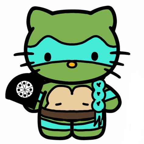 This is based off the 1990 movieturtles ig #tmnt #Venustmnt #hellokitty #hellokittytmnt #teenagemutantninjaturtles Tmnt Hello Kitty, Venus Tmnt, Ninja Turtle Drawing, Pink Ninja, Tmnt Mikey, Marvel Comics Vintage, Tmnt Characters, Ninja Turtles Funny, Ninja Turtle Party