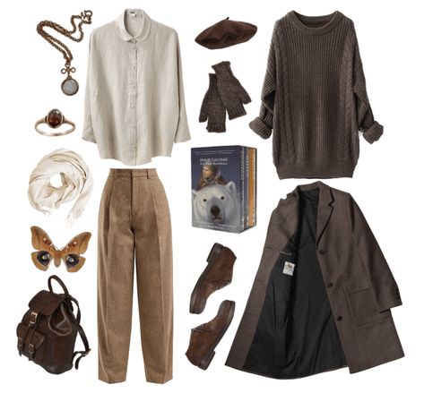 Reader Outfit, Brown Cargo Pants, Dark Academia Outfit, Dark Materials, Philip Pullman, Academia Outfits, Estilo Indie, His Dark Materials, University School