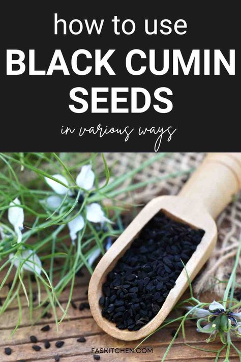 A Pinterest pin showcasing black cumin seeds with clear and simple text. The guide provides nutrition facts, health benefits, and practical tips on how to use, buy, and store black cumin seeds. Ideal for those interested in natural health and easy cooking ideas. #BlackCuminSeeds #HealthyEating #NaturalBenefits Black Cumin Seed Benefits, Black Sesame Seeds Recipes, Black Cumin Seed Recipes, Black Cumin Seed Oil Benefits, Cumin Benefits, Sesame Seeds Recipes, Afro Boho, Vegan Journey, Black Cumin Seed