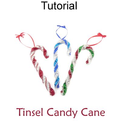 Christmas Beading, Foundation Paper Piecing Patterns, Beads Candy, Candy Cane Ornament, Holiday Beading, Senior Activities, Beaded Christmas Ornaments, Ornament Tutorial, Ornament Hooks