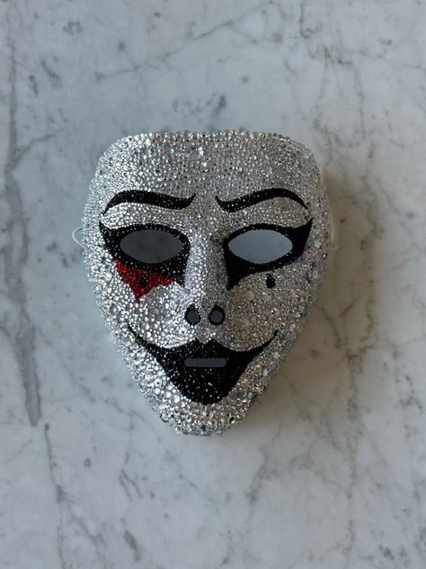 Bedazzled Masks, Masquerade Mask Silver, Face Mask Masquerade, Rhinestone Face, Rhinestone Face Mask, Art Night, Mask Masquerade, Skull Mask, Masquerade Mask