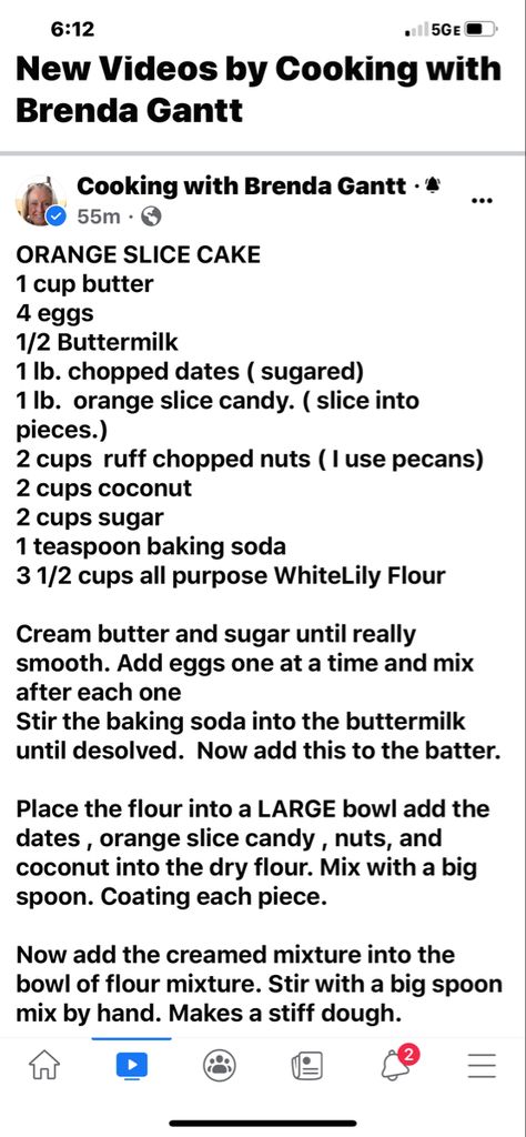 Brenda Gantt Orange Slice Cake Recipe, Orange Slice Cake Old Fashion, Orange Slice Cake Brenda Gantt, Brenda Gantt Orange Slice Cake, Brenda Gantt Good Morning Cake, Orange Slice Candy Cake, 30 Day Friendship Cake, Orange Slice Cake Recipe, Brenda Gnatt