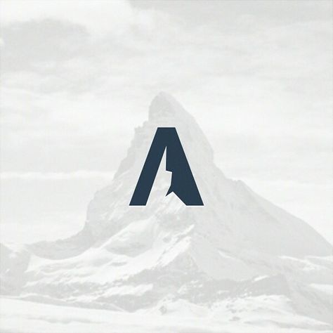 Great use of negative space Peak Logo Design Ideas, Peak Logo Design, Logo Montagne, Summit Logo, Peak Logo, Mountain Logo, Nature Projects, Mountain Logos, Logo Project