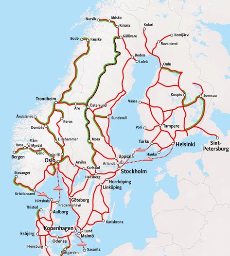 Trains in Sweden - All Trains & Best Price - HappyRail Scandinavia Trip, Train Map, Train Route, Scandinavia Travel, Paris Trip, Scandinavian Countries, Night Train, Norway Travel, Train Tickets